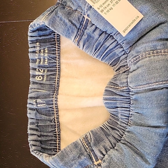 Baby Gap Fleece Lined Denim Pants for Baby Girls - Picture 3 of 3